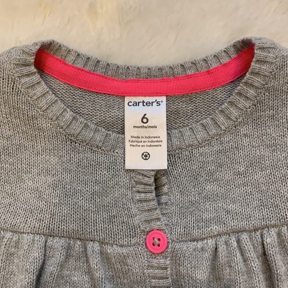 6-12 M Cath Kids London Floral Dress with Carter’s Sweater - Picture 14 of 15